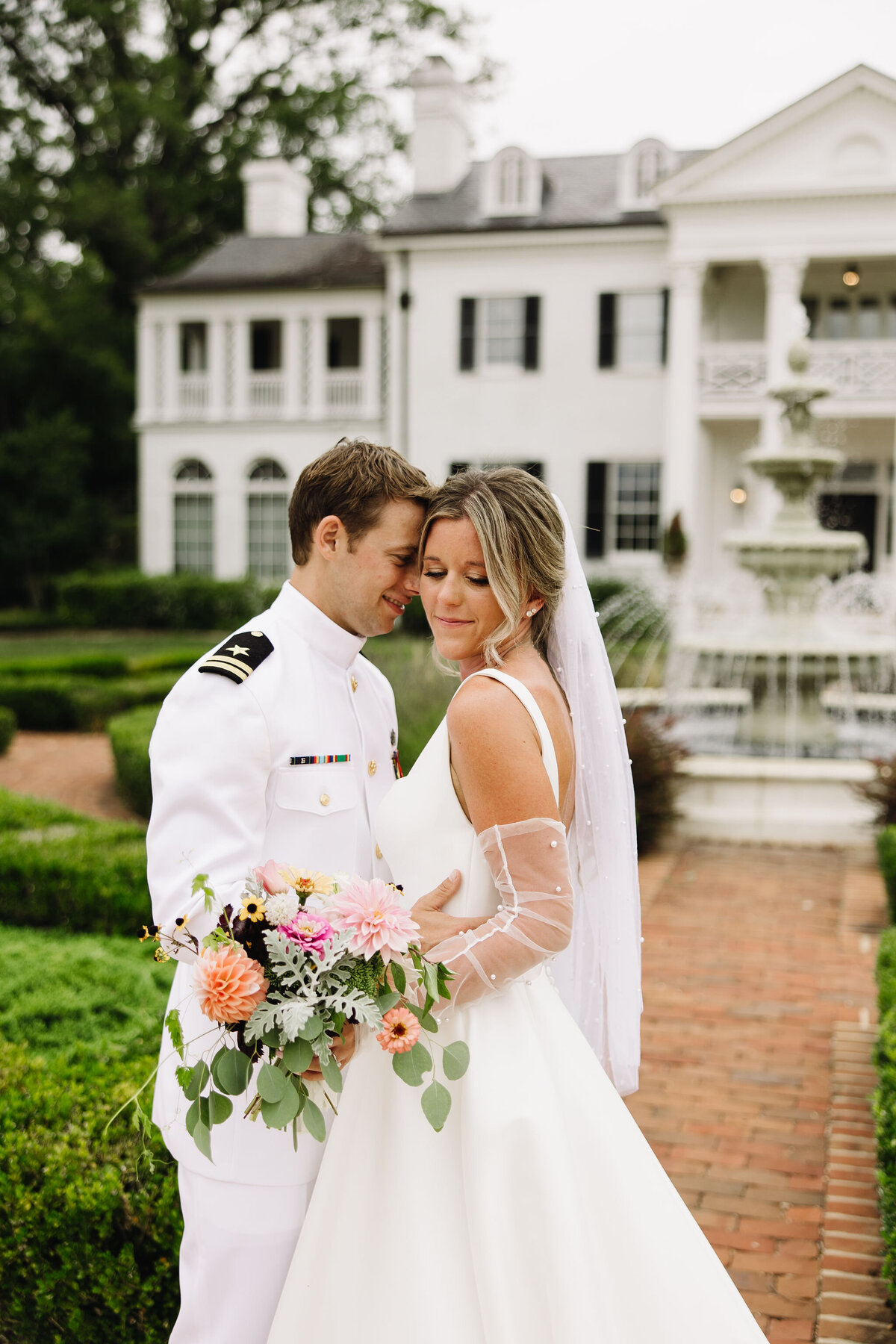 Bride and Groom Portraits by Virginia Wedding Photographer