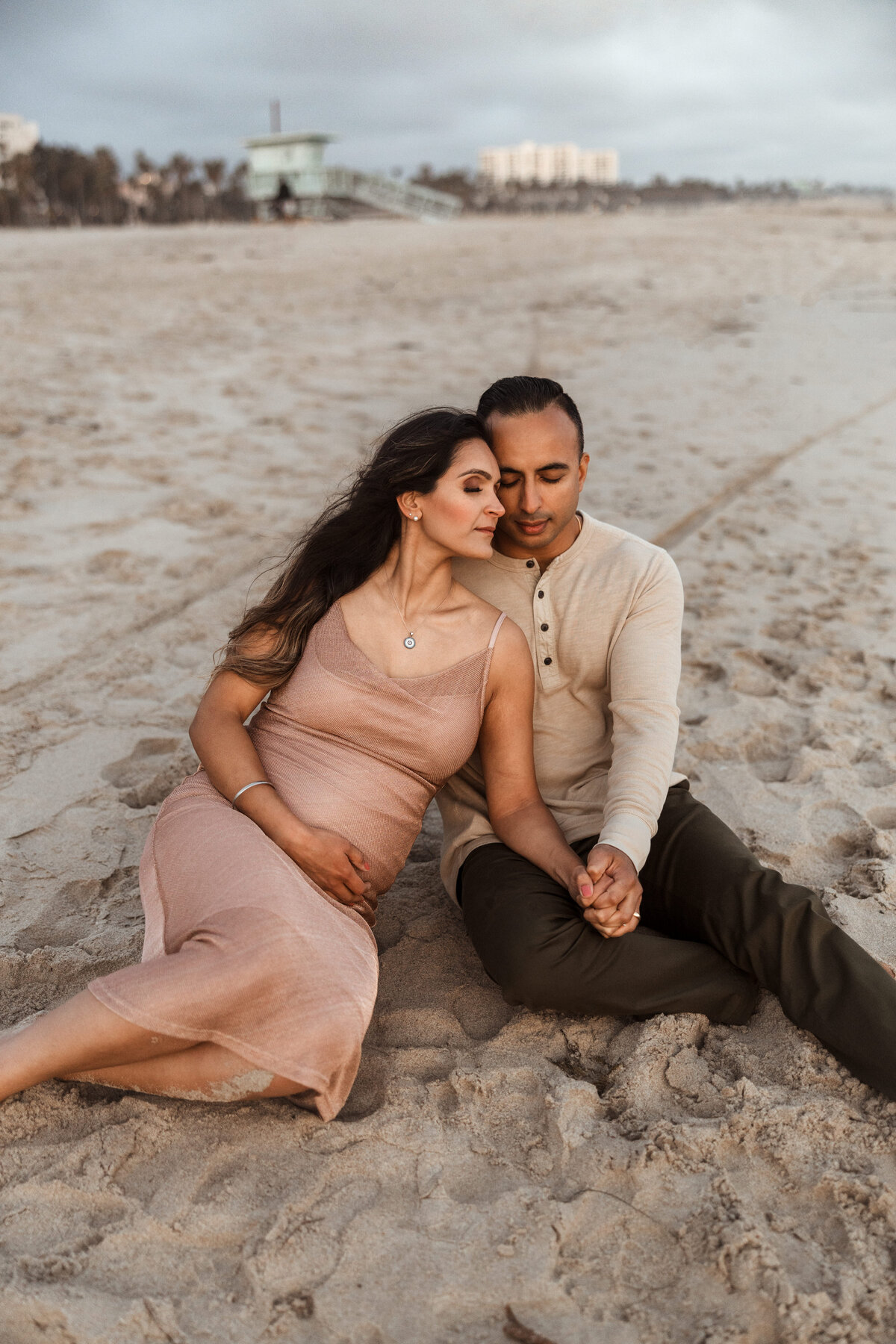 Santa Monica Beach Maternity Photography 118