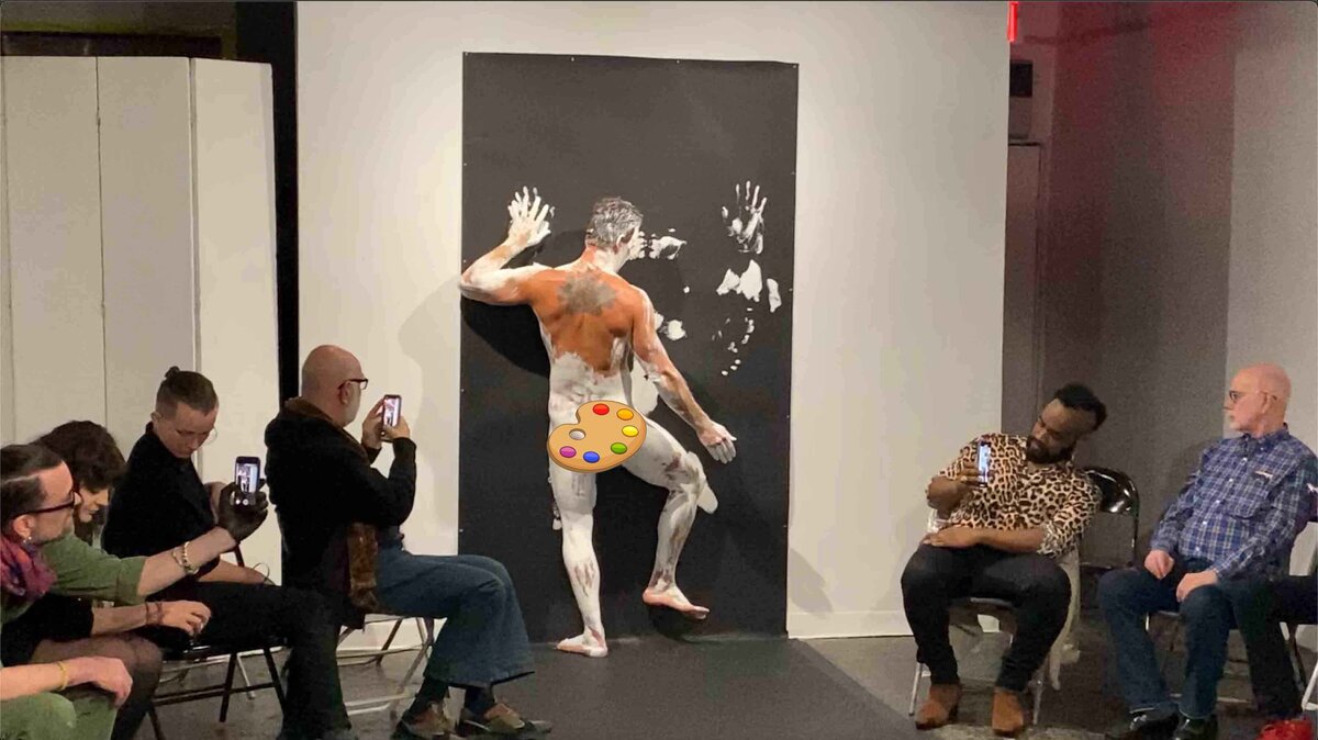 Brent Ray Fraser SoHo Project Space NYC - Body Paint Ritual 2020 - 12