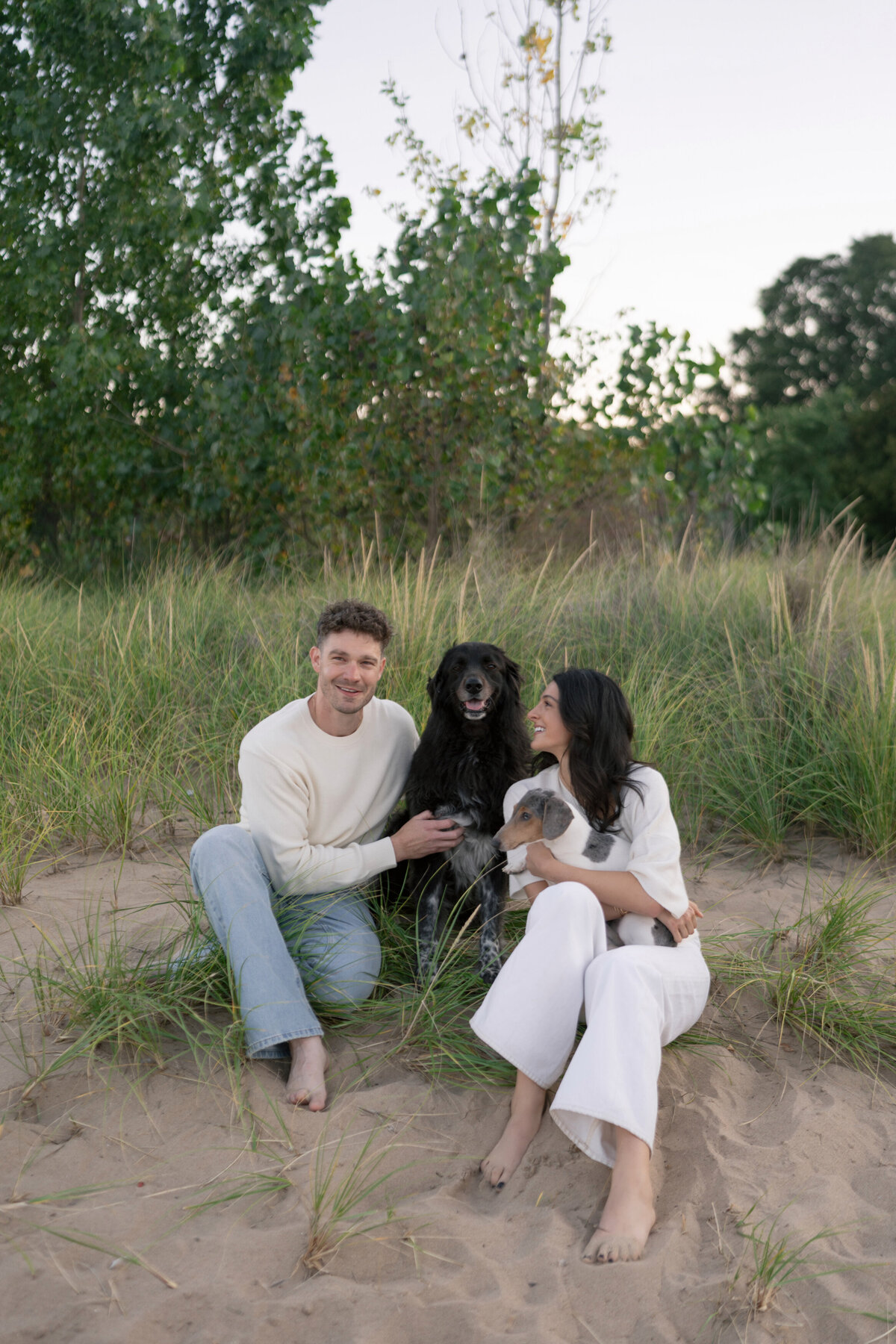 Aspen-Avenue-Chicago-Wedding-Photographer-Engagement-Session-Northwestern-University-Evanston-Prada-Puppy-Editorial-Candid-Stylist-Beach-57