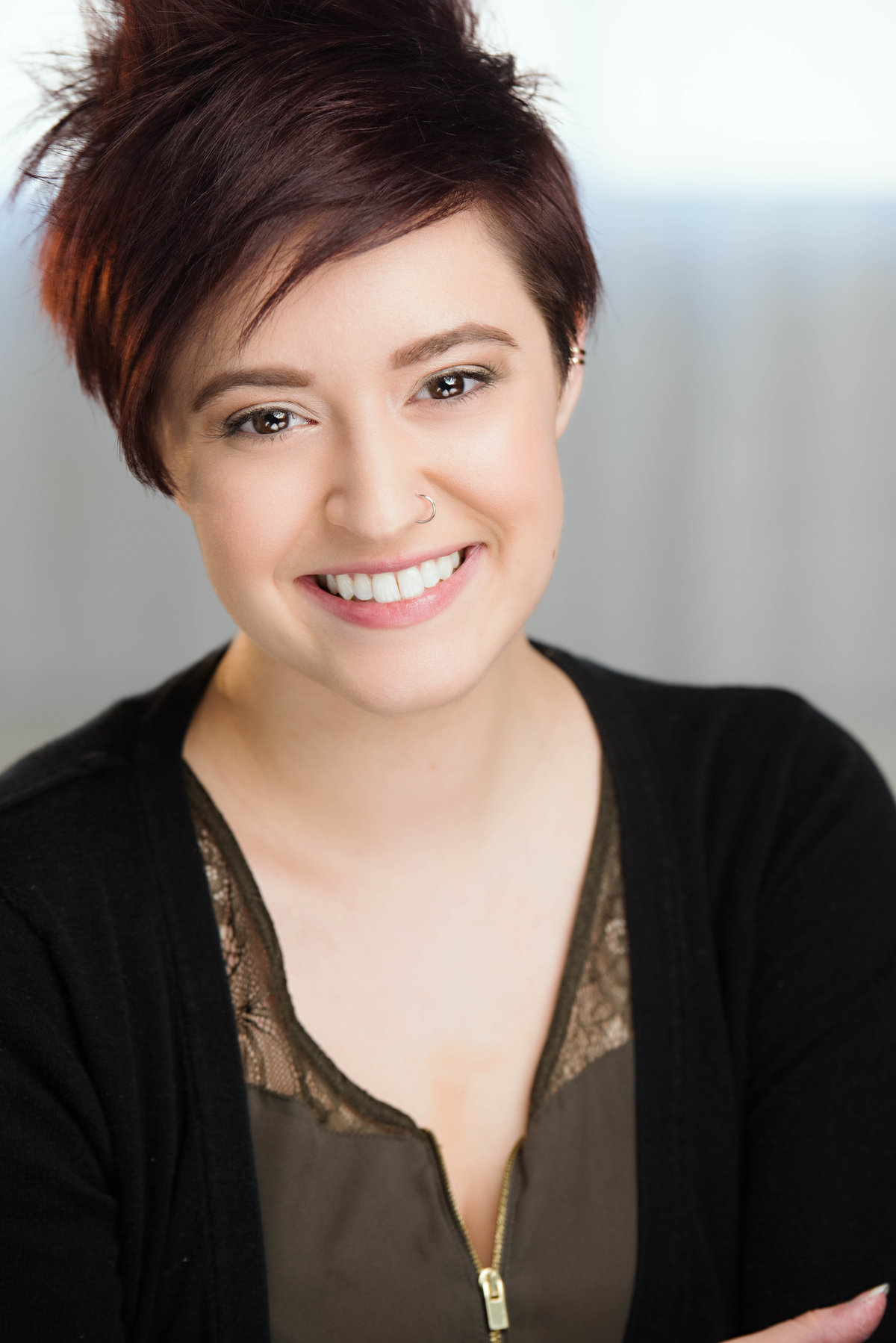 Unique actor headshots for quirky girl Minneapolis photographer