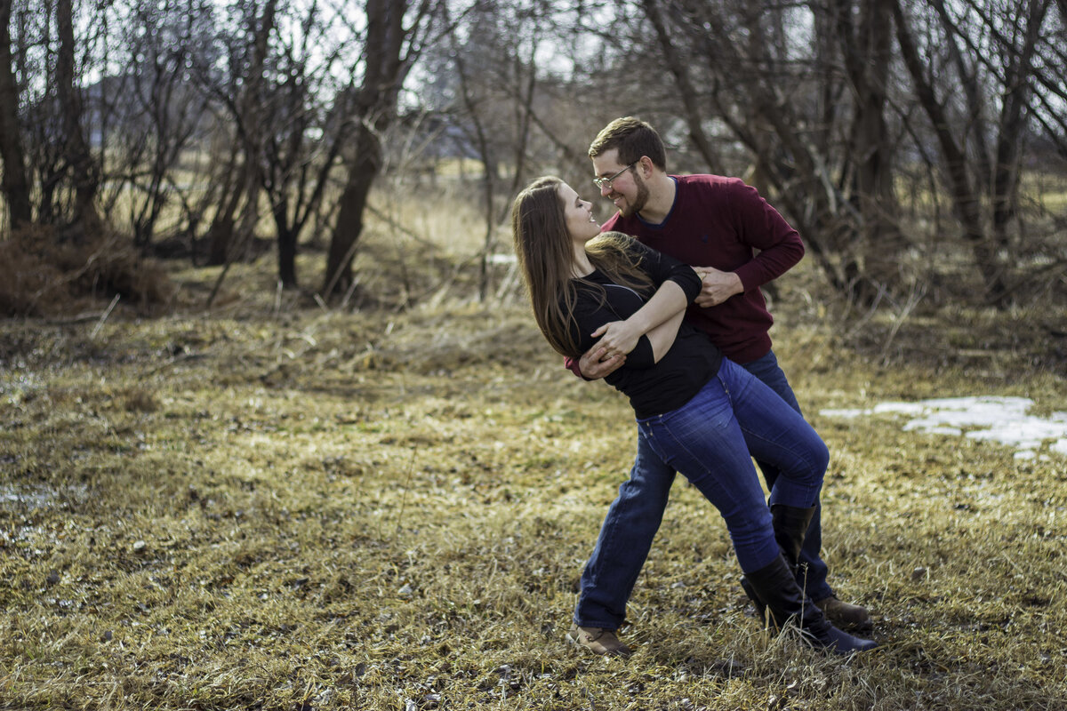 Dancing Engagement Portrait