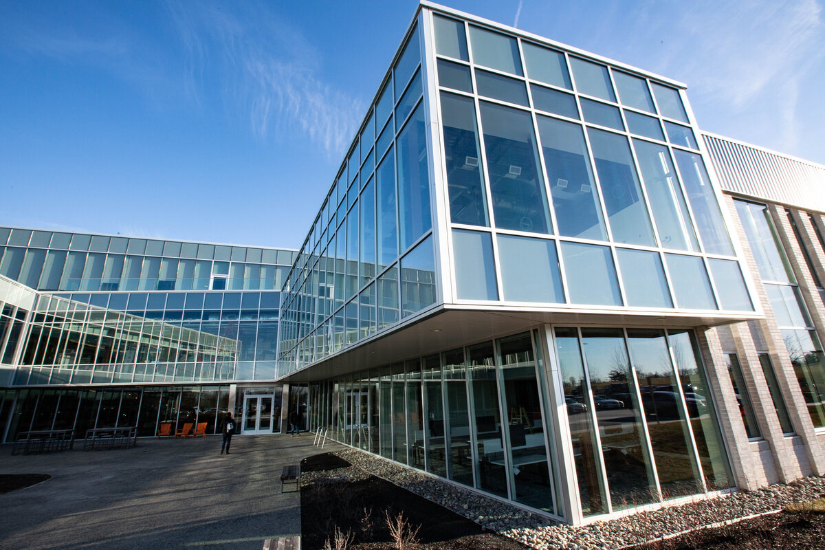Modern building with glass exterior