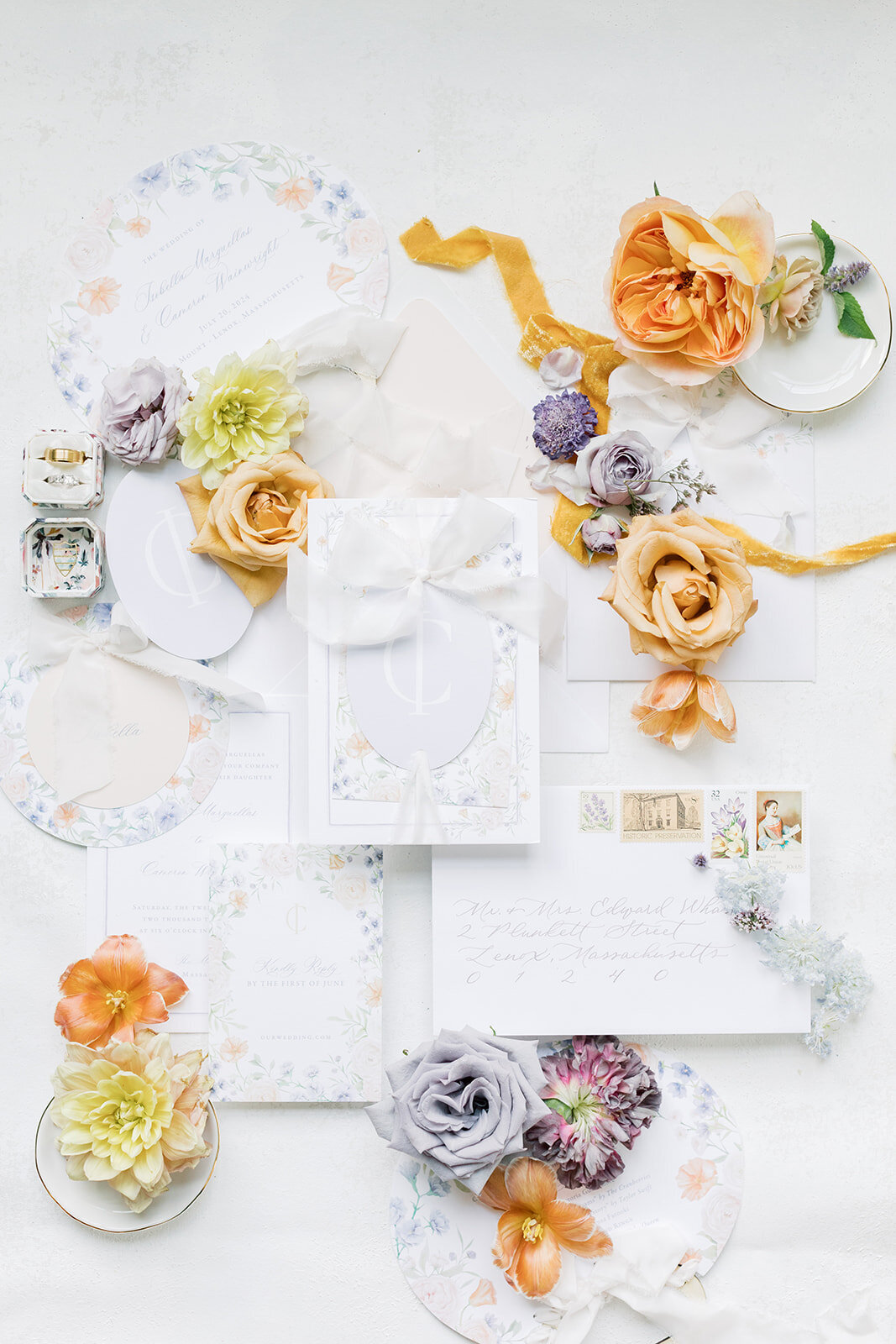 watercolor-wedding-invitation-monogram-lavender-silk