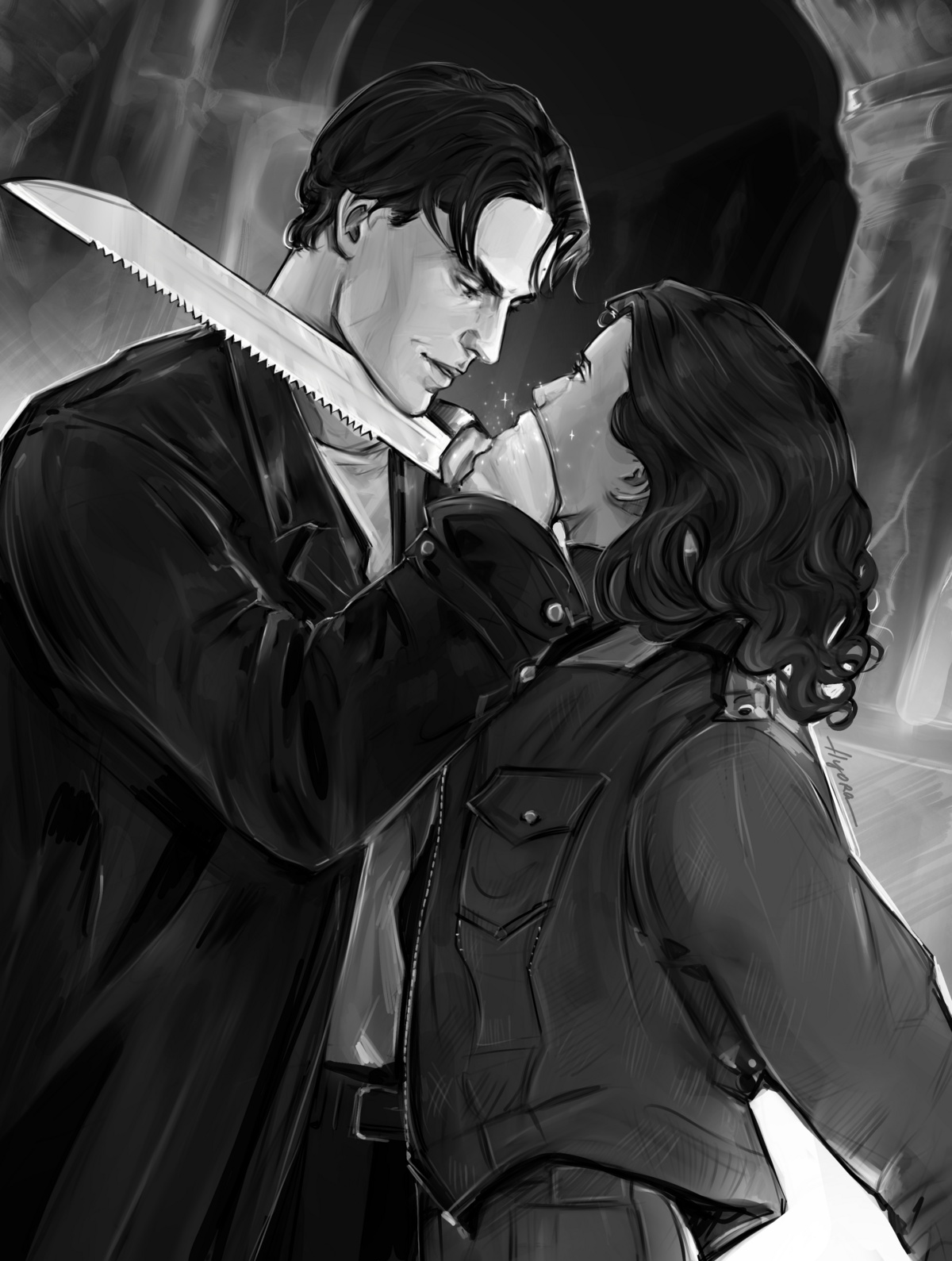 Flyora.Art Maria & Drake Ch 1 Scene Illustration.PNG