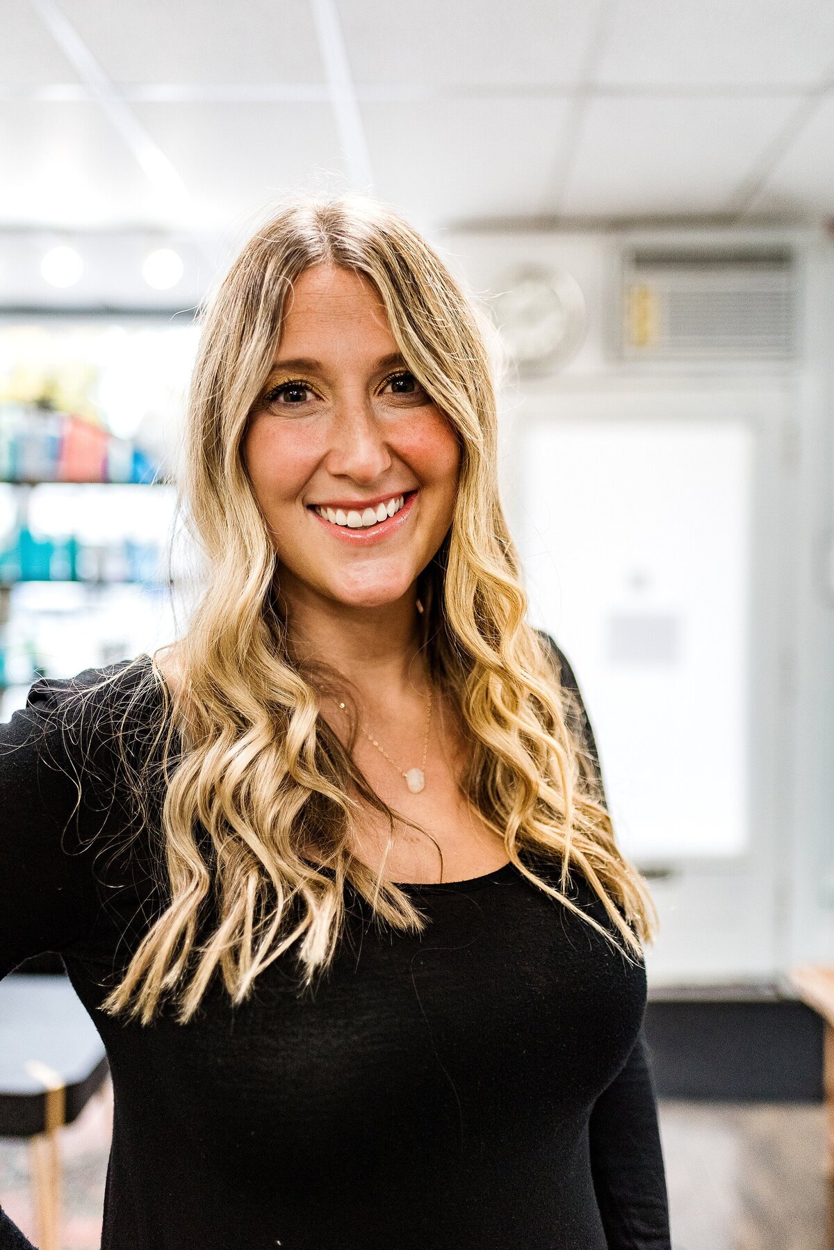 salon stylist headshot woman smiling