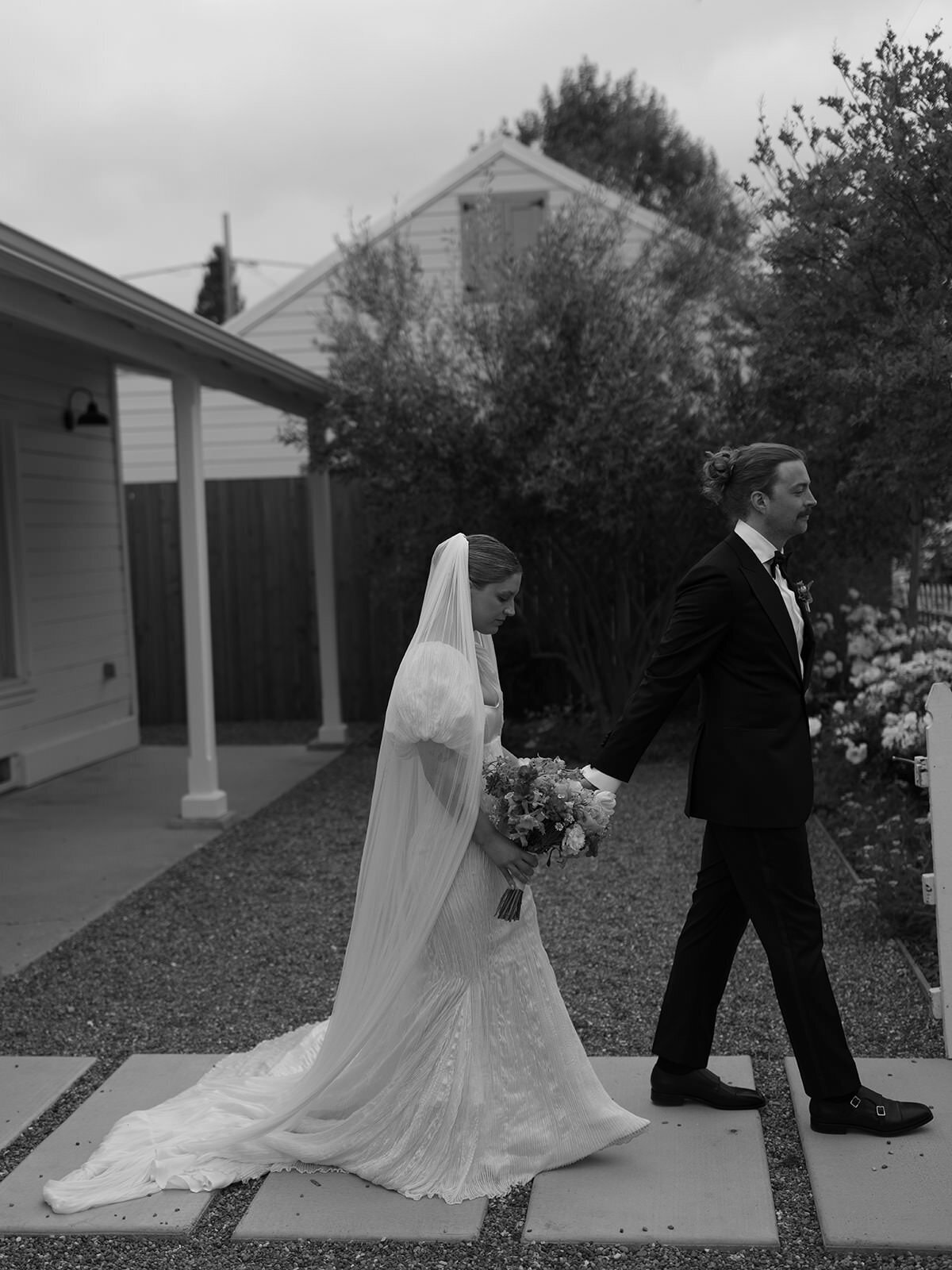 Retro motel chic wedding ceremony at Bodega Los Alamos - 31