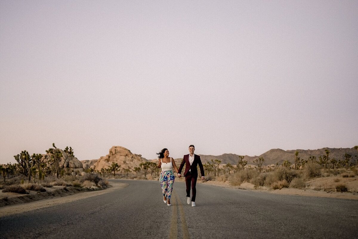 Fun engagement session in Joshua Tree National Park