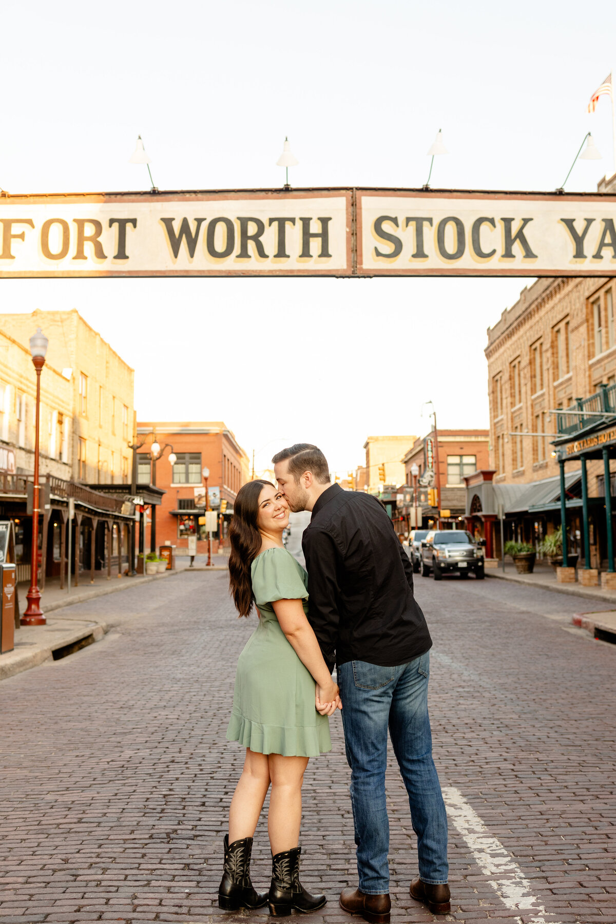 fort worth stockyards engagement photos