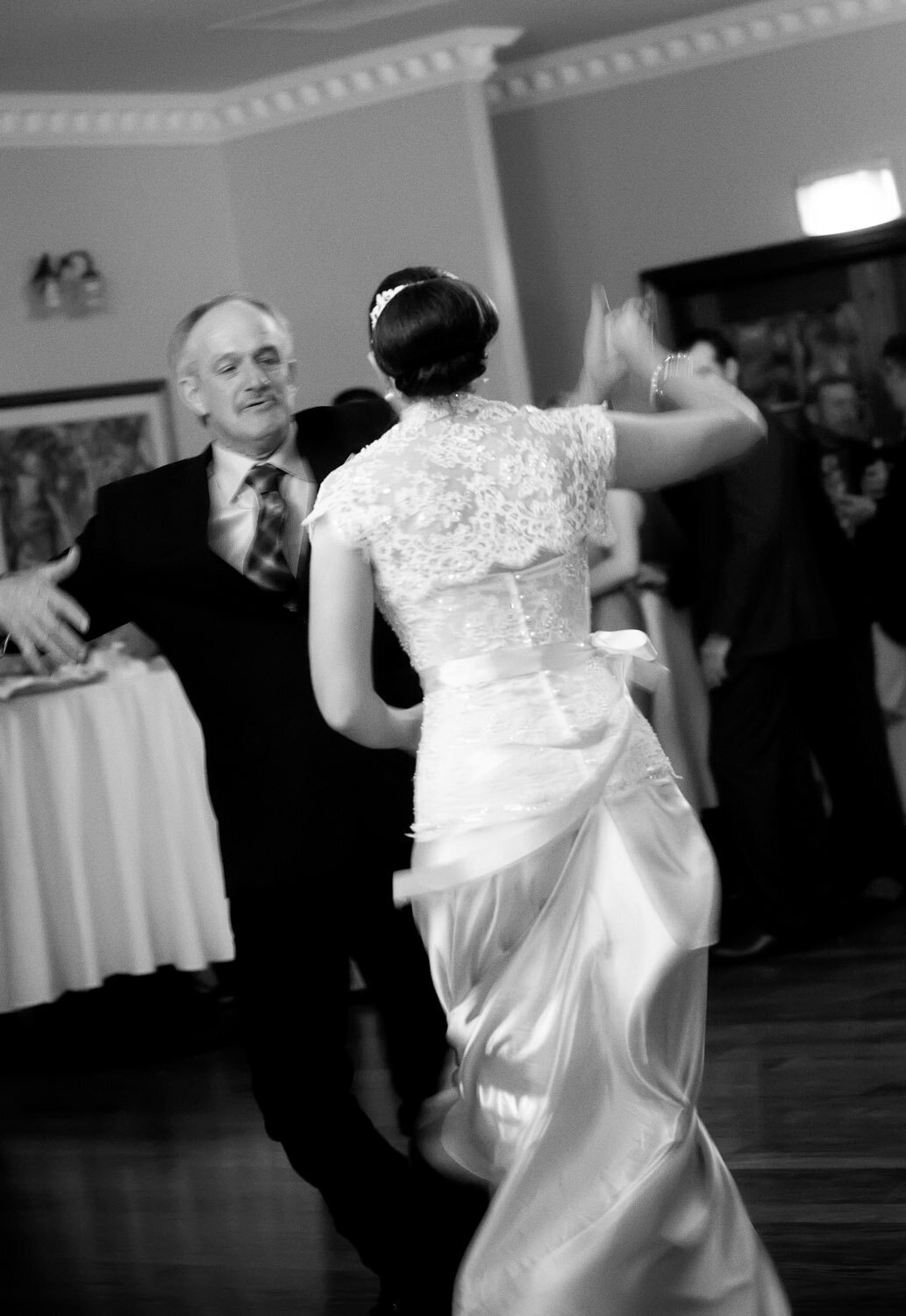father and daughter first wedding dance at the Rockhampton Leagues Club, QLD