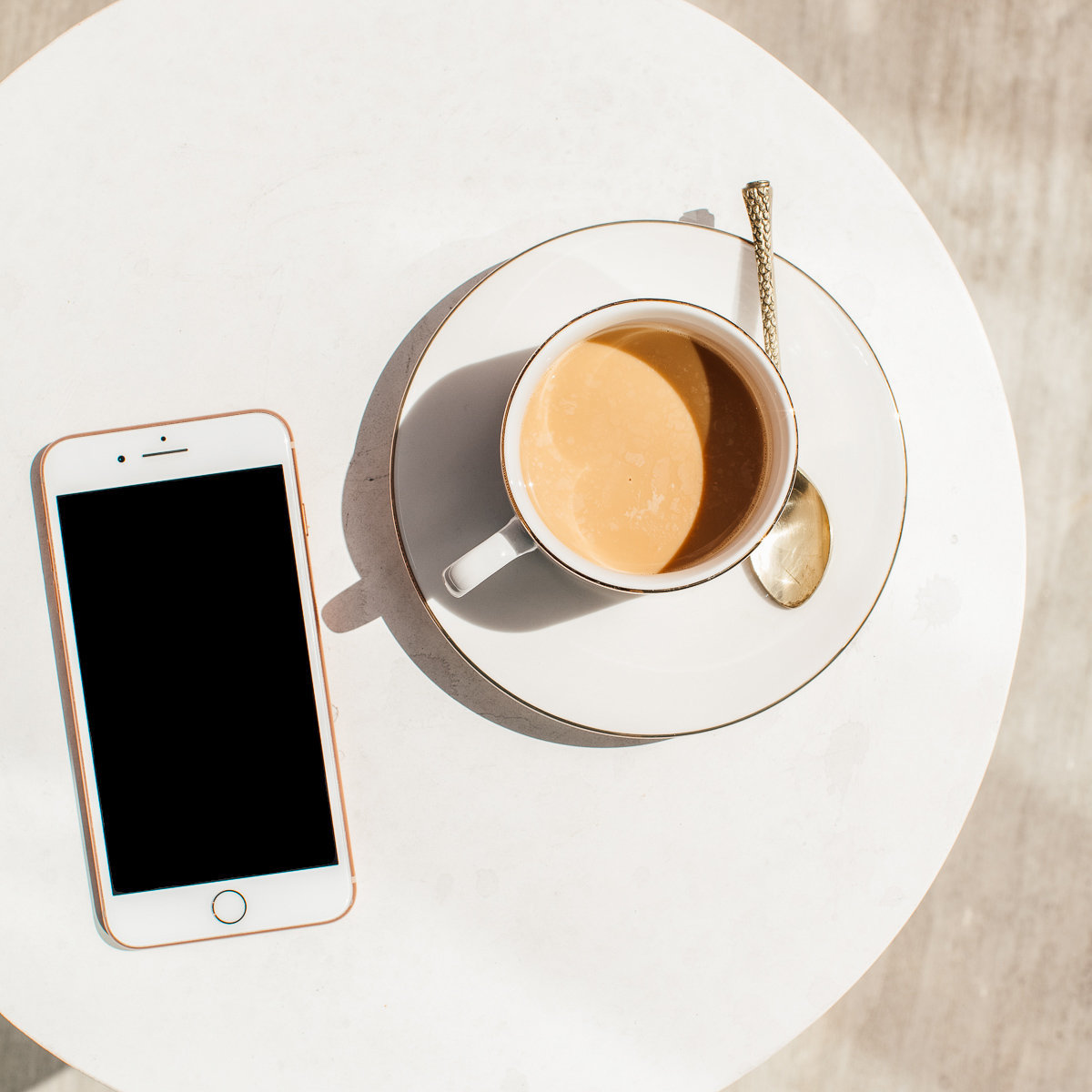 coffee and smartphone