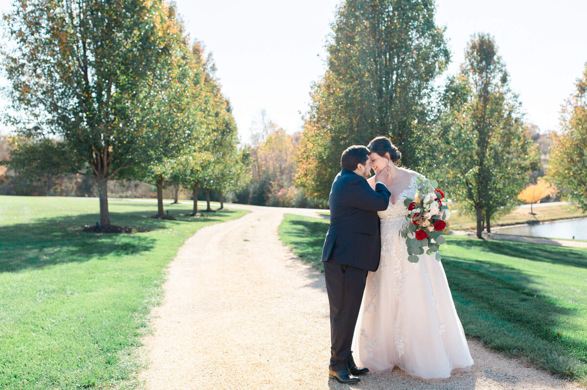 Bride and Groom at Mount Ida in Charlottesville, Virginia. Captured by Charlottesville Wedding Photographer Bethany Aubre Photography.