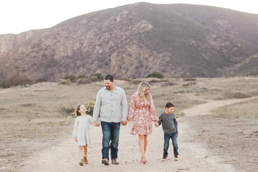 family-walking-on-path-mission-trails-san-diego