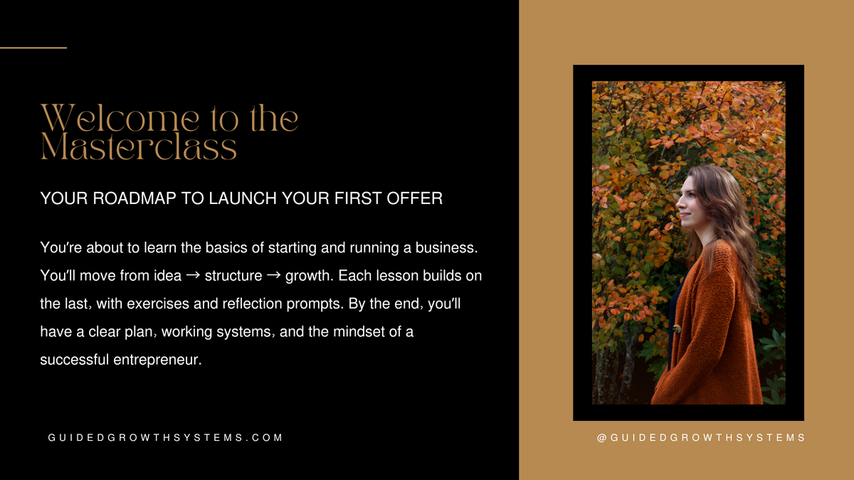 Launch Your First Offer slide 1