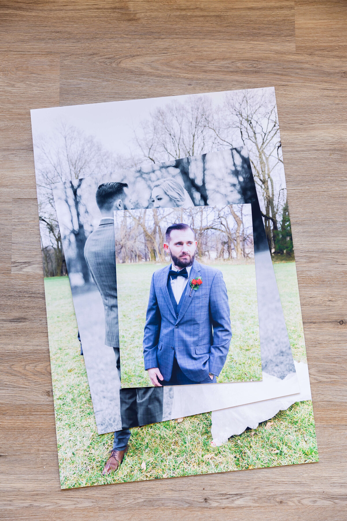 Printed wedding images by Nashville wedding photographer, Liz Courtney
