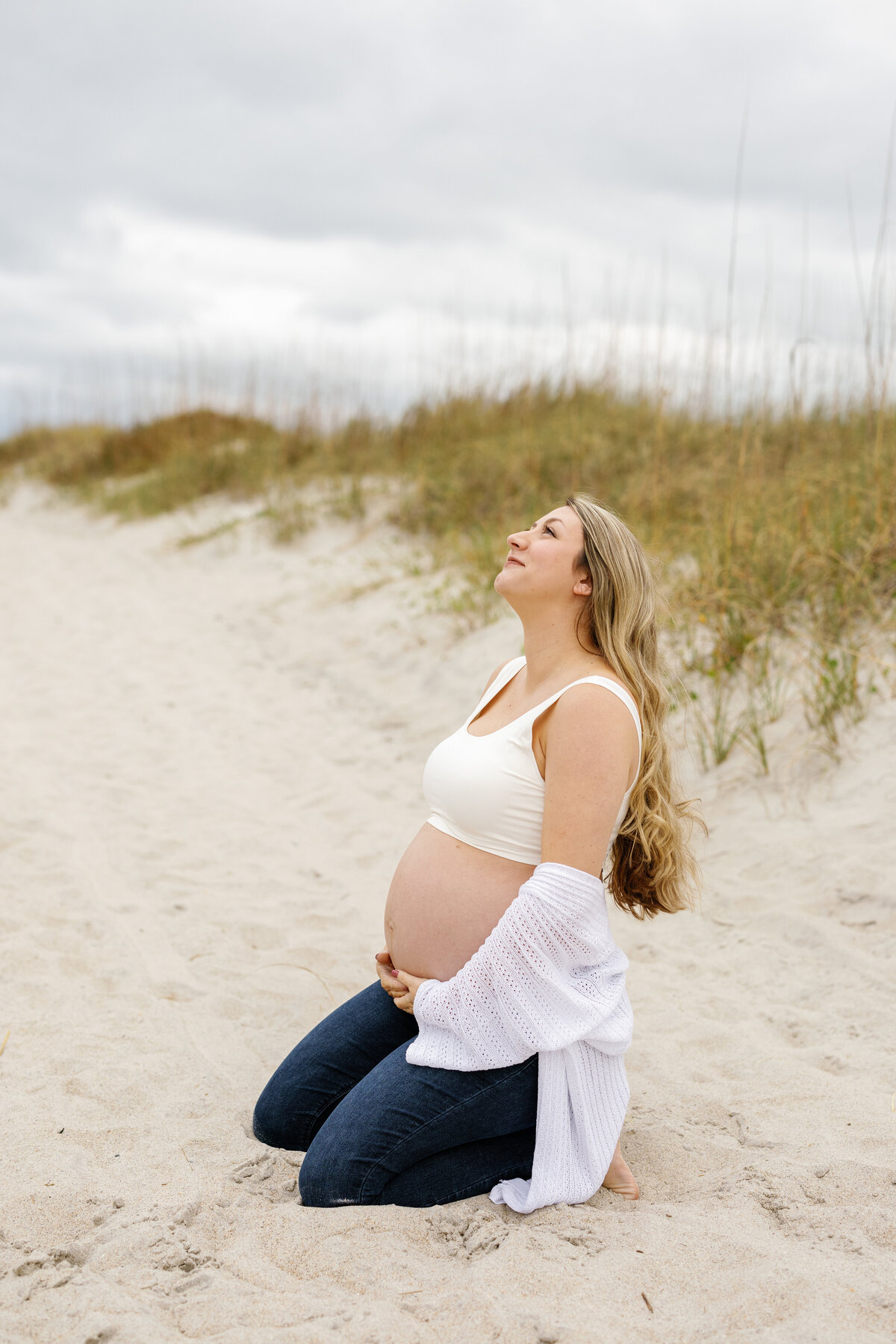 Intimate Maternity Photography in Wilmington Beach
