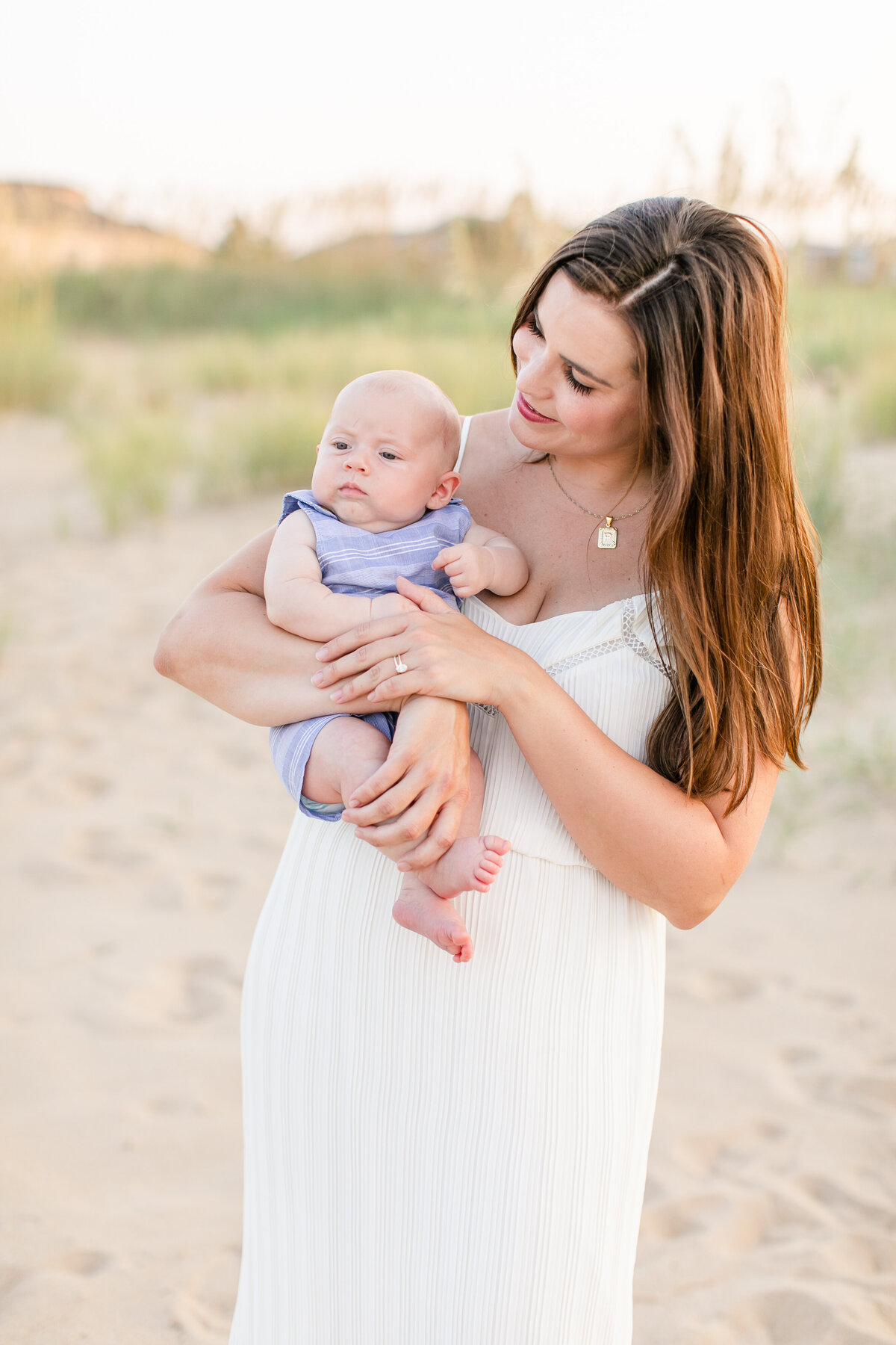 Extended family beach portrait session in Sandbridge.