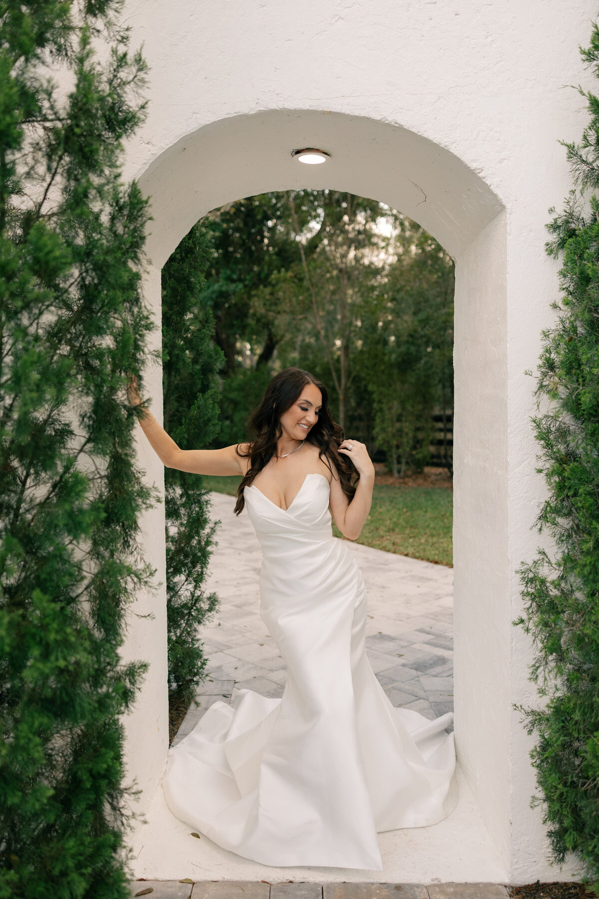 bridal portraits at La Casa Toscana Wedding Venue Fort Myers Florida