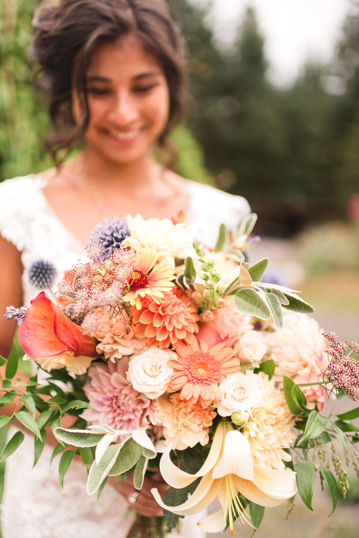 Bride at Saltwater Farm Wedding