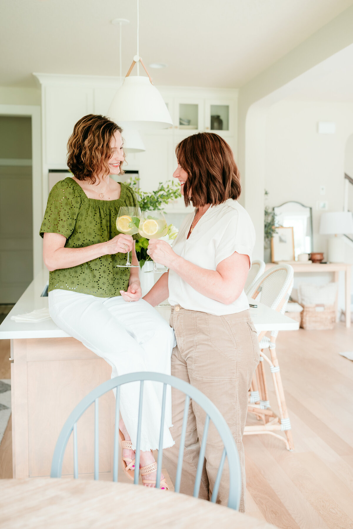 At-home branding session for a small business owner working with purpose-driven products.