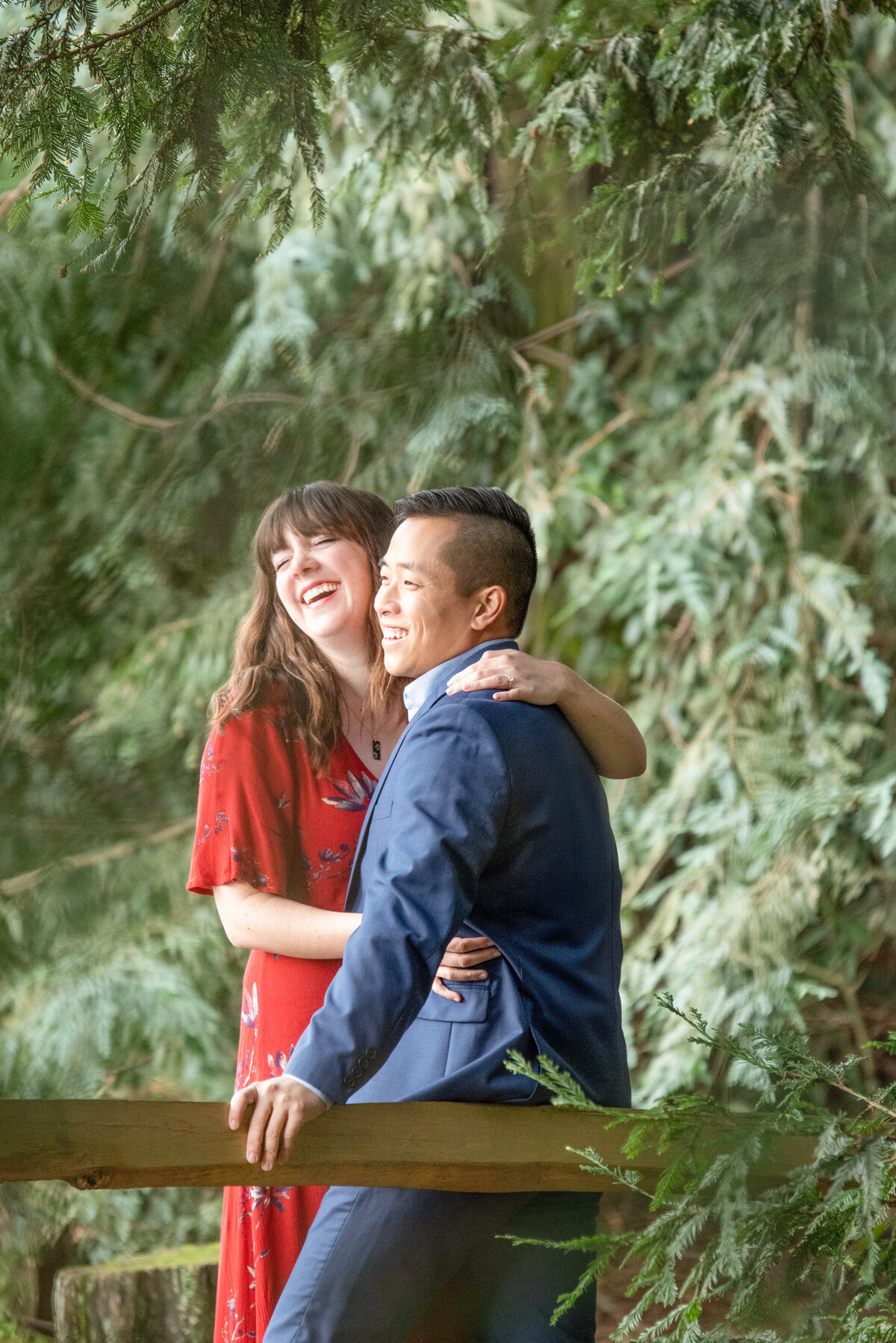 Kosuke & Chelsea  Engagement Portraits_ California Redwoods _19
