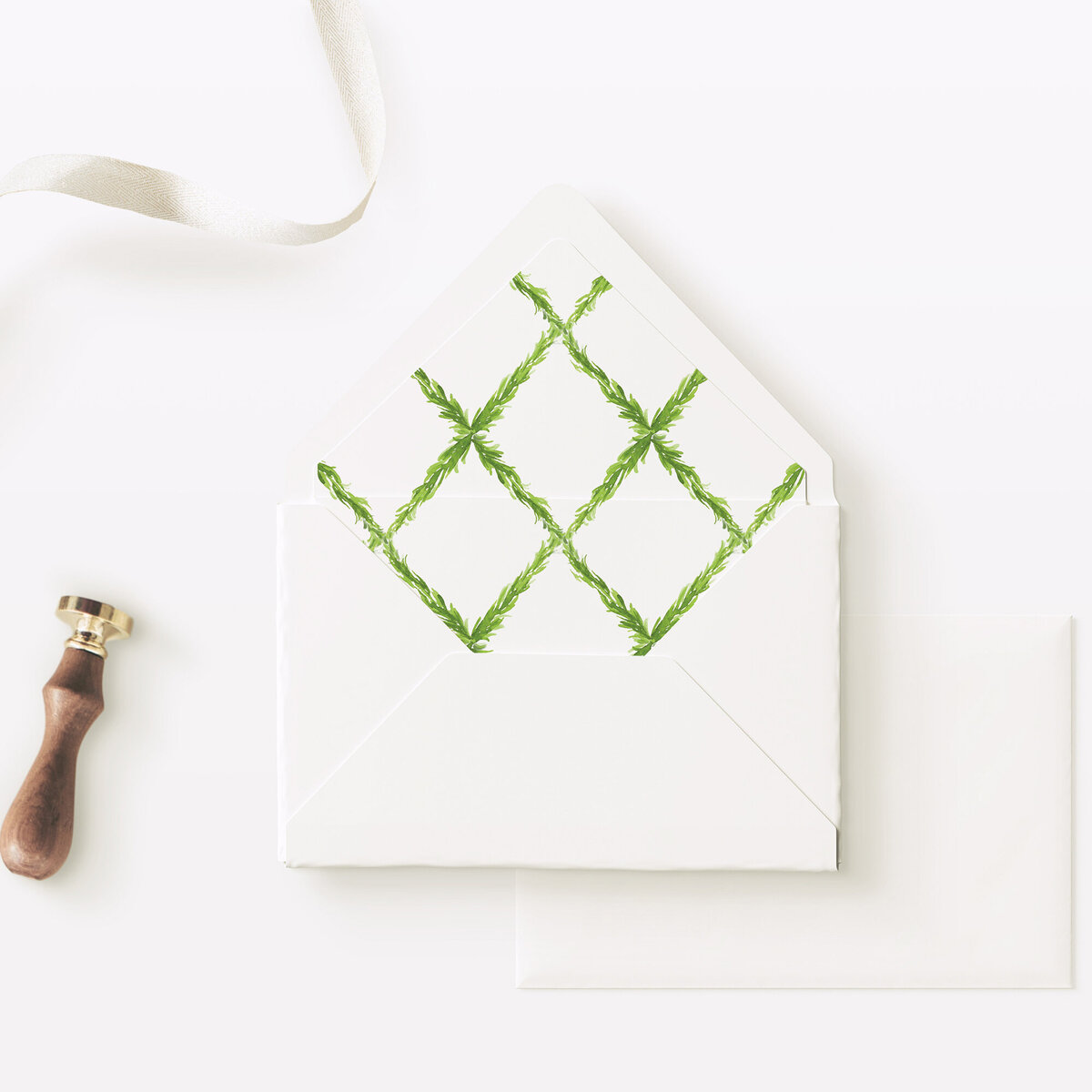 Blue & Green Pine Watercolor Christmas15