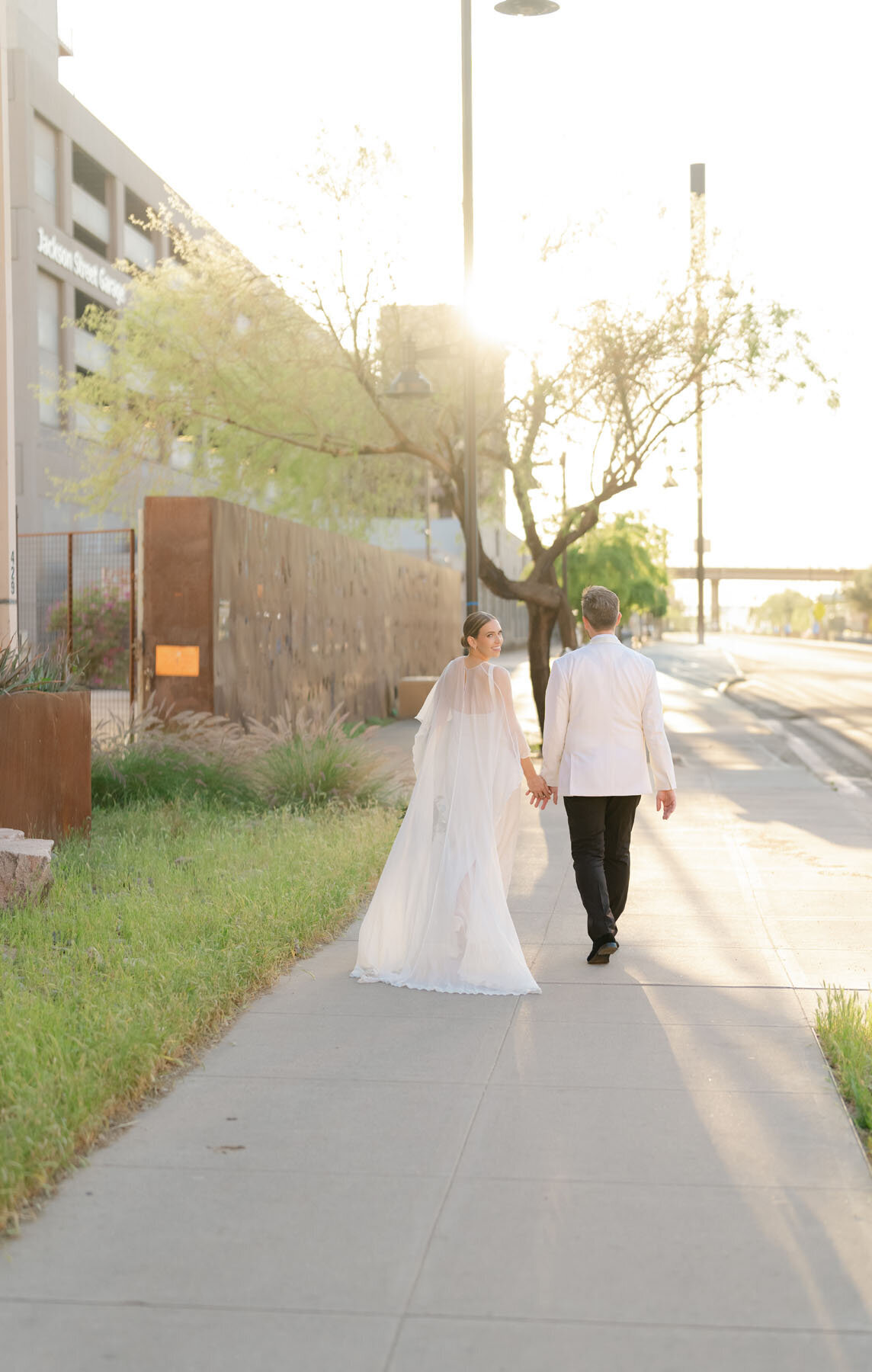 Modern wedding reception in Phoenix with a relaxed, elevated atmosphere.