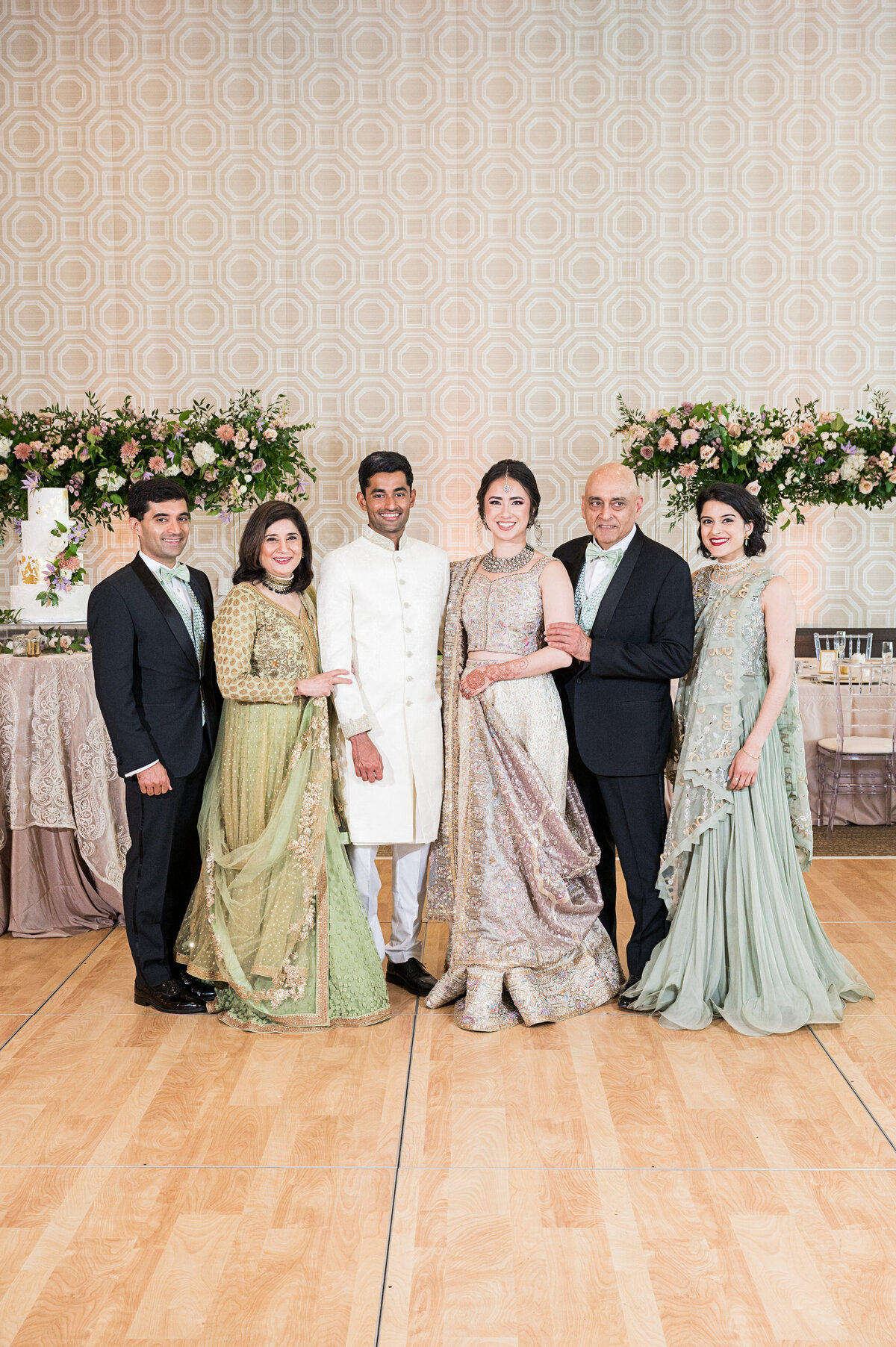 family photos at pakistani wedding in fairmont hotel