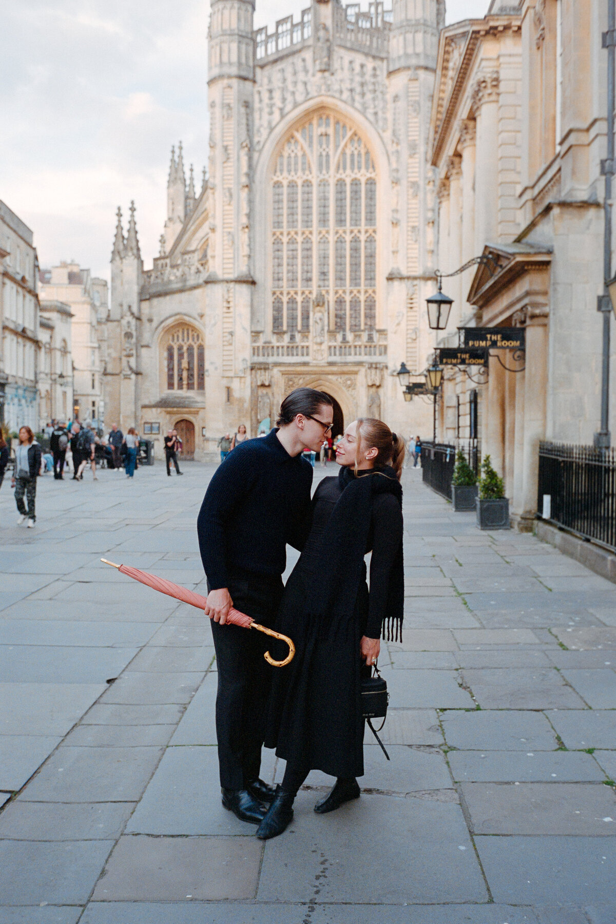 Analogue couple portrait session in Bath