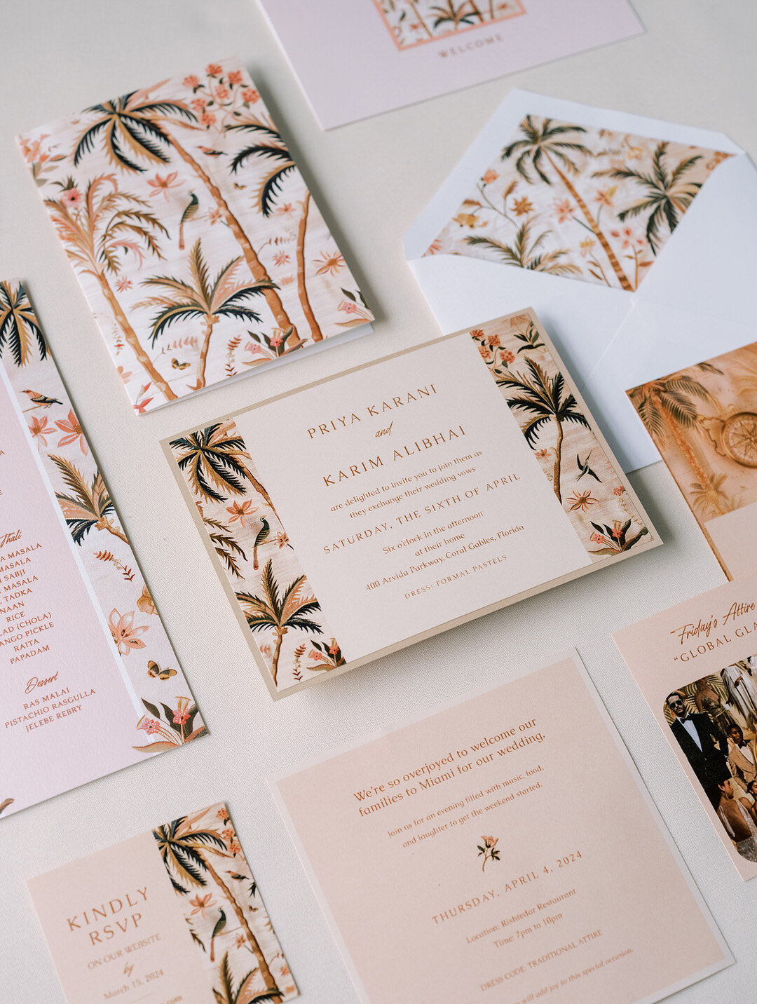Gifting and Stationery for Sabyasachi Inspired Miami Wedding by GoBella.com 9