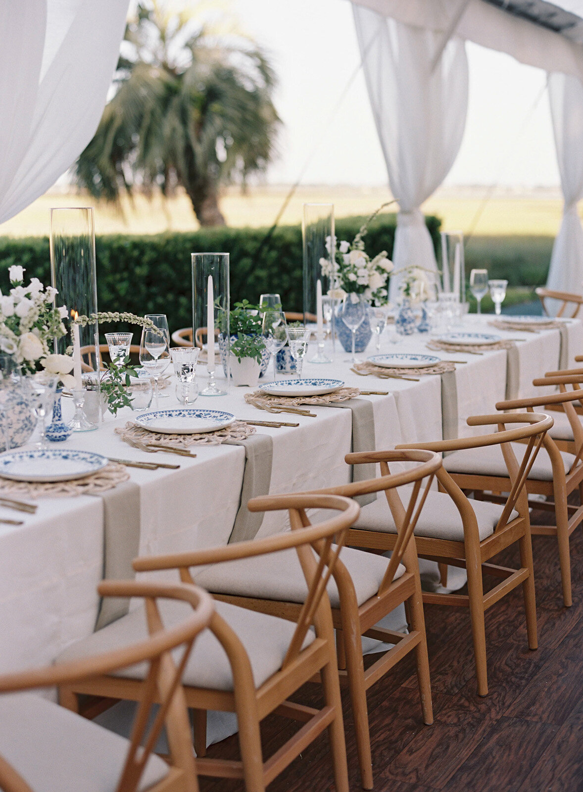 Luxury Southern Tented Wedding on Sea Island, GA-58