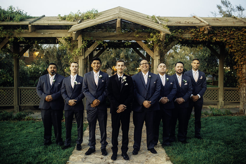 Wedding Photograph Of Groom and Groomsmen Los Angeles