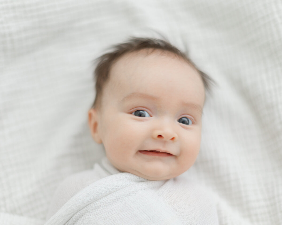 3 month baby milestone portrait session at Philadelphia photography studio - 6