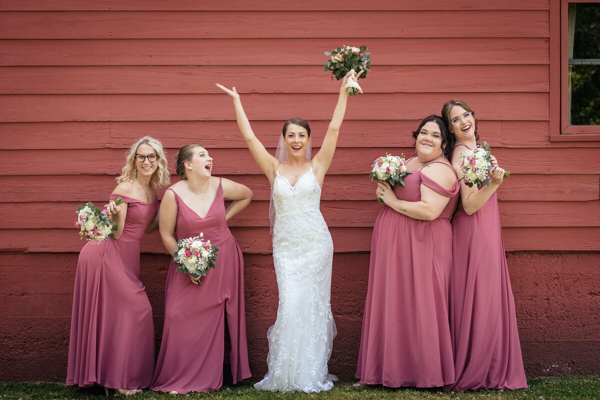 Cinnamon Rose Chiffon Bridesmaid Dresses