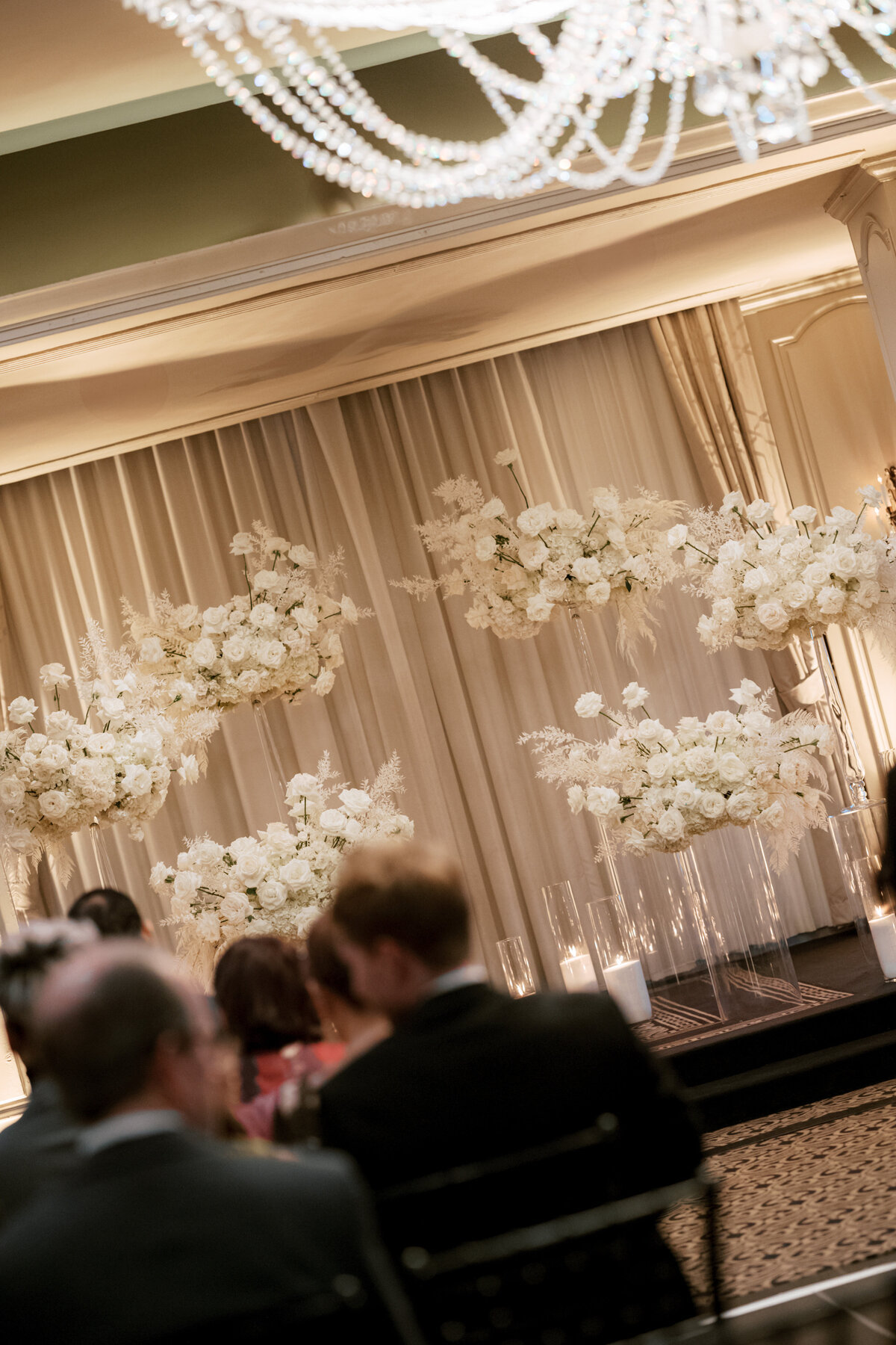 A photo of the wedding ceremony at the Hotel Zaza wedding in Houston.