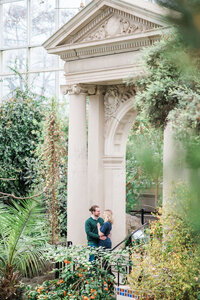fallback shared on Invalid Date | couple inside botanical gardens for engagement