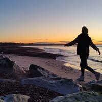 Sunrise storyteller  Mudeford Beach Sunrise