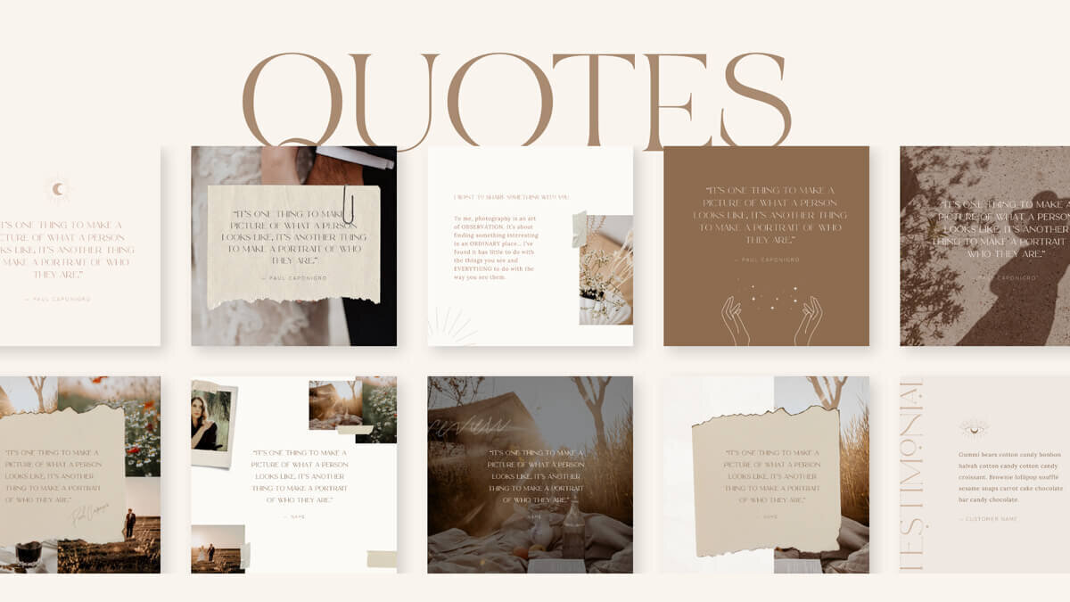 Quotes Skiathos social media templates