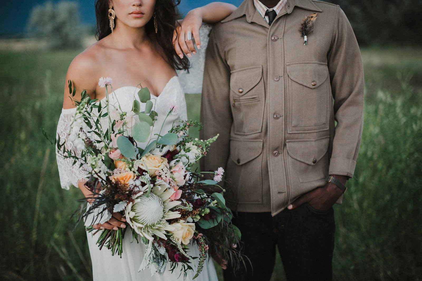Boho inspired styled wedding shoot in Missoula, Montana, photographed by Sweetwater.
