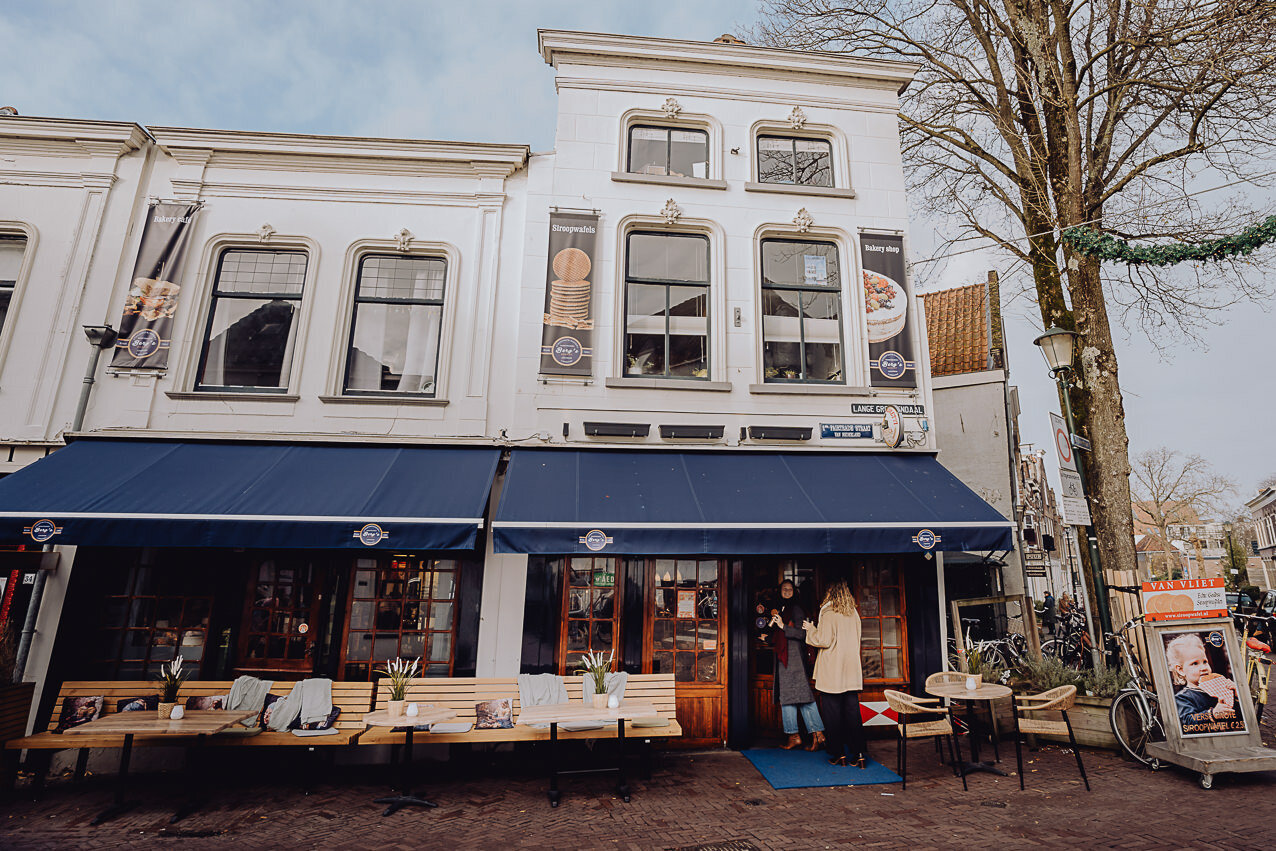 De winkel in lopen van Berg's Bakery