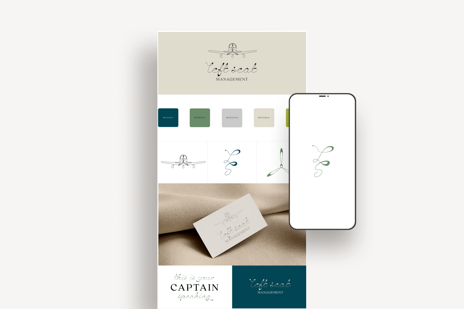 PORTFOLIO - BRANDING - Left Seat Brand Board