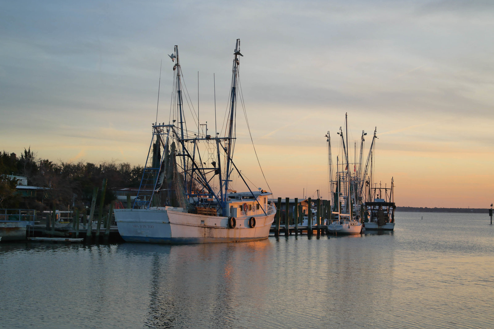 Boats docked at Shem Creek, Charleston, SC photography