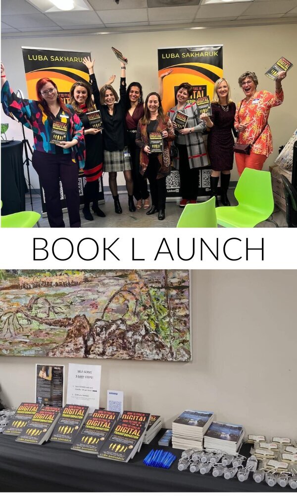 Group doing a book launch