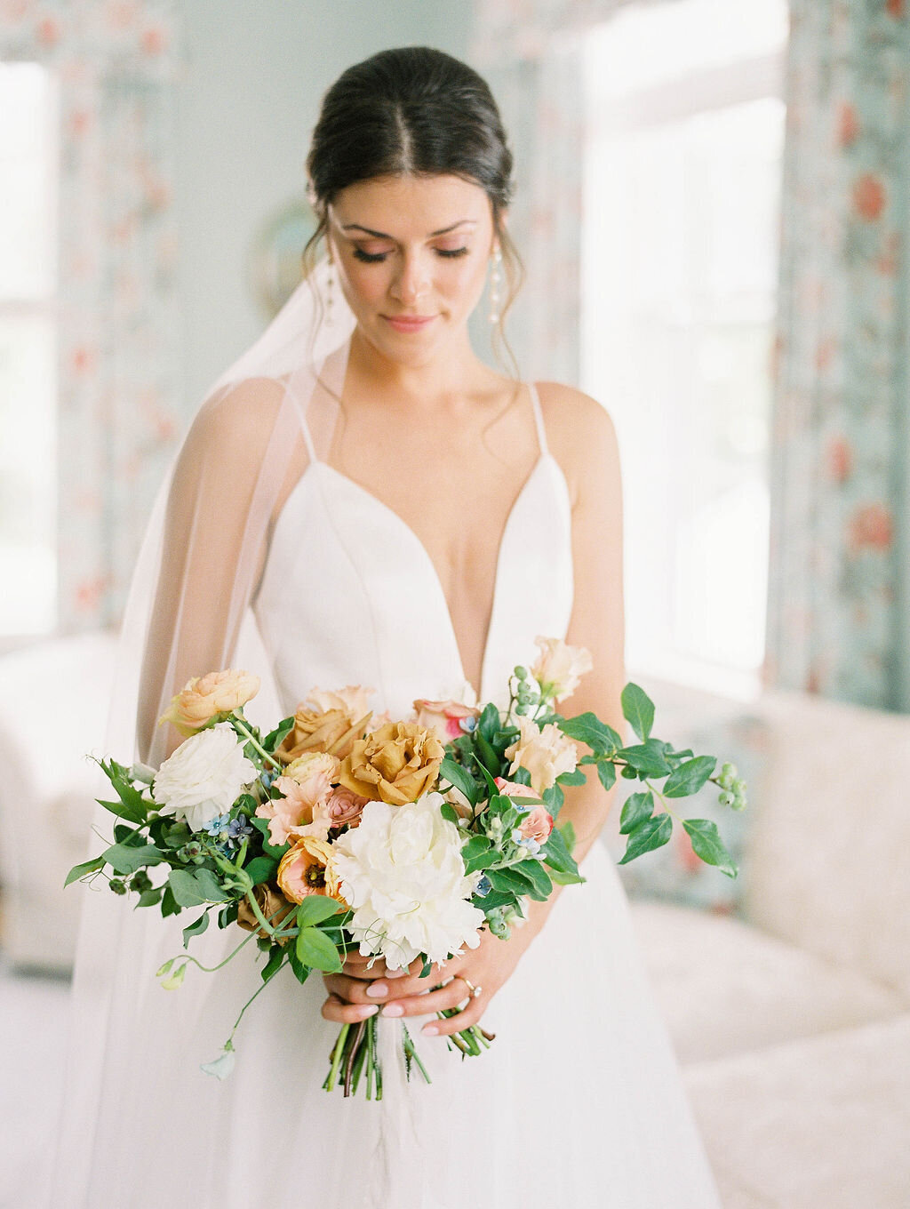 Kate Campbell Floral Summer Tented Wedding at Brittland Estate by Ashley Boyan Photography-46