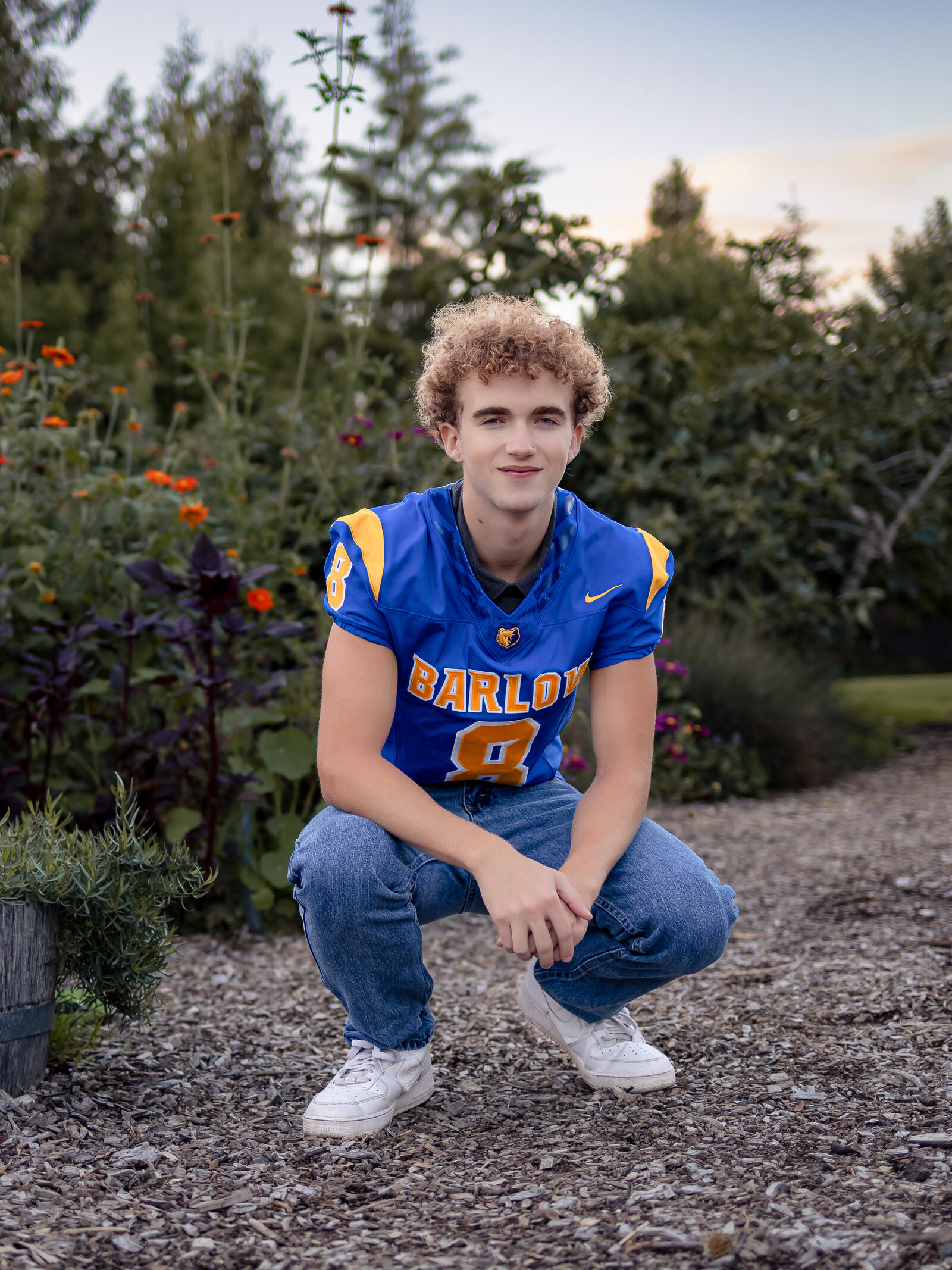 Barlow High School football player senior portraits at mcmennamins Edgefield