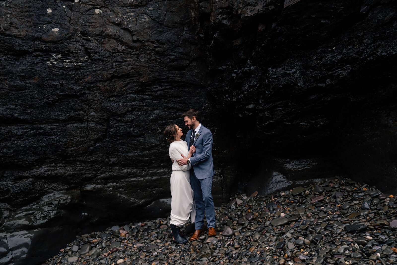 beach wedding rain-24