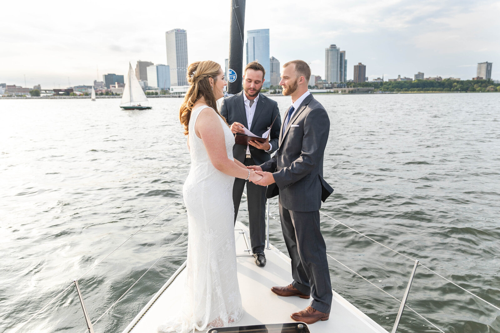 Elopement on Sailboat in Wisconsin
