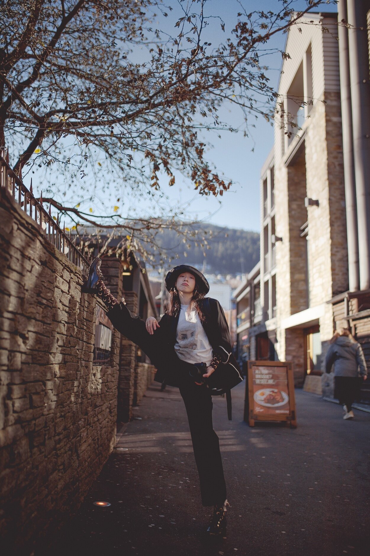 Tracy of 3N7LOVE in downtown Queenstown.