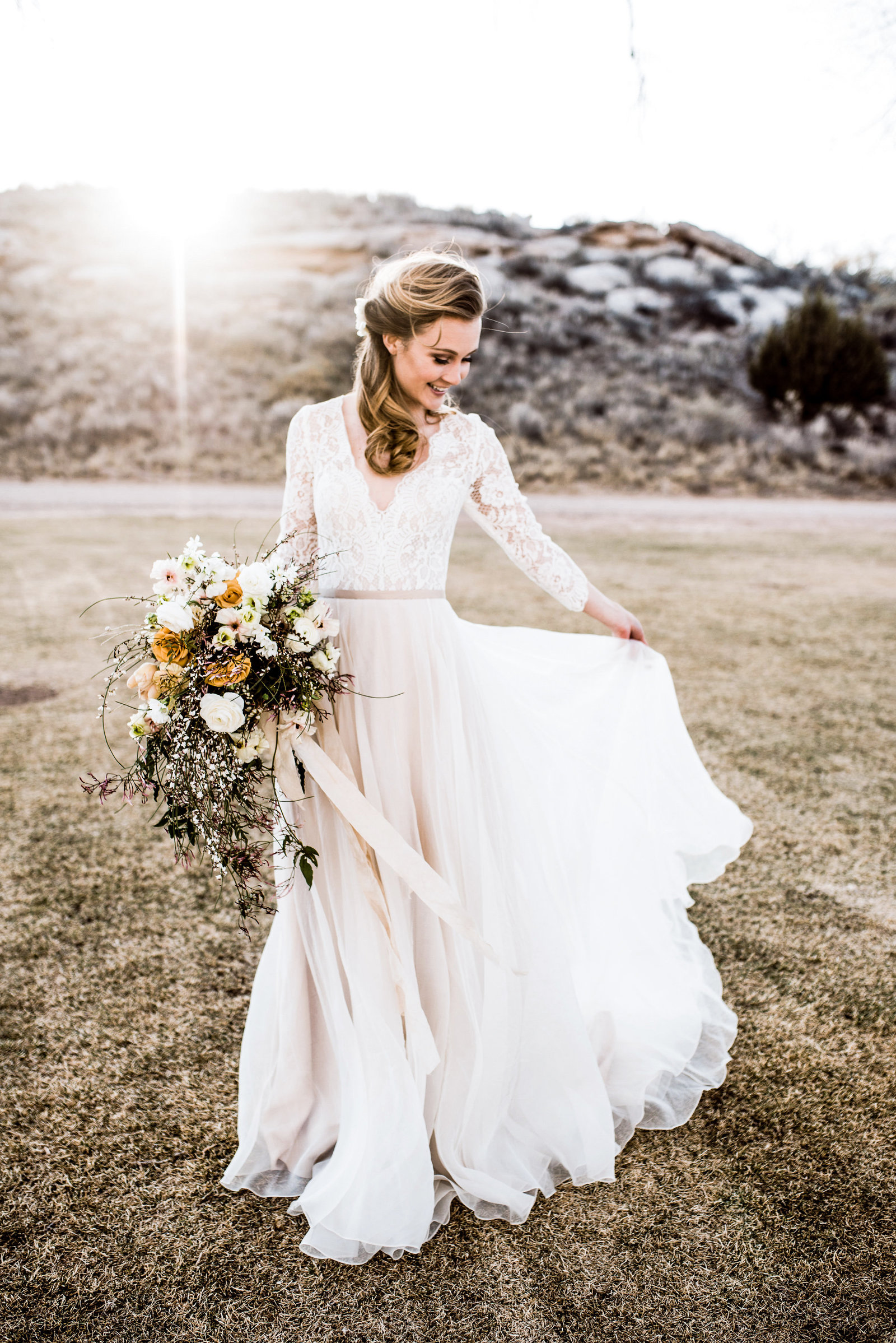 styledwhite rocky mountain bride wedding new mexico 10