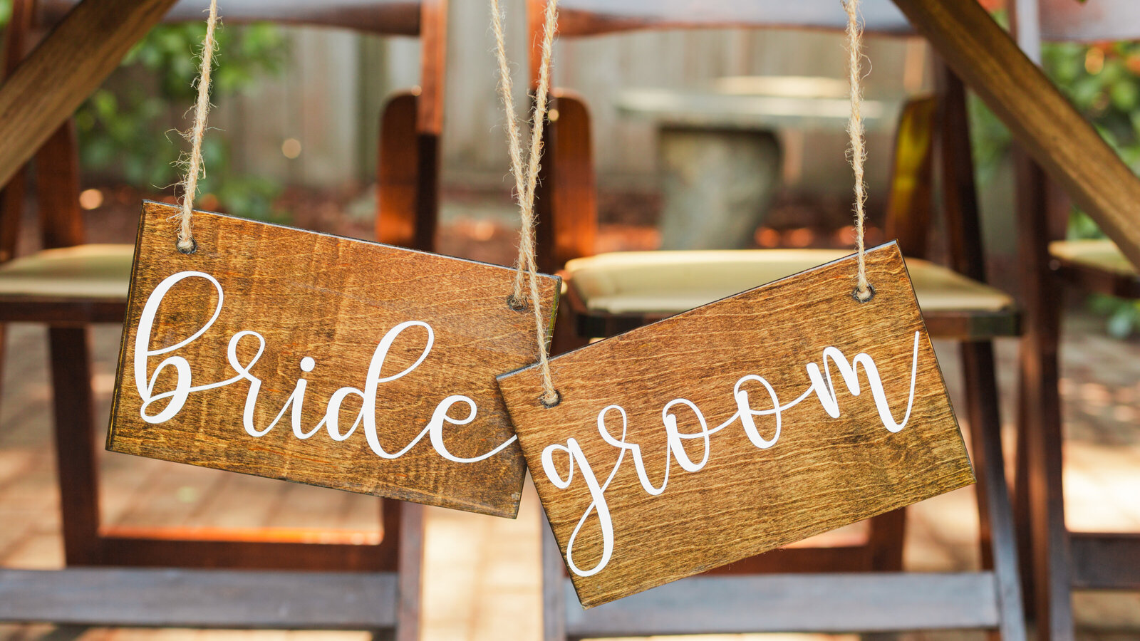 Colorful wedding details in Santa Cruz, California in the redwood trees.